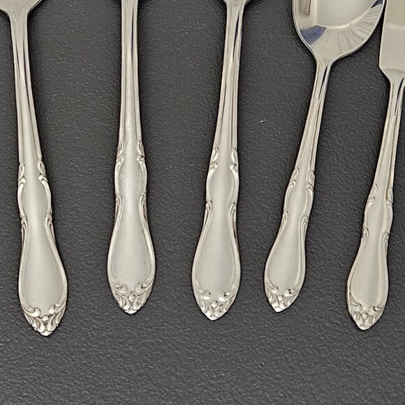 ONEIDA LTD. SIMEON L. & GEORGE H. ROGERS STAINLESS 5 PC SERVING SET - Picture 3 of 11